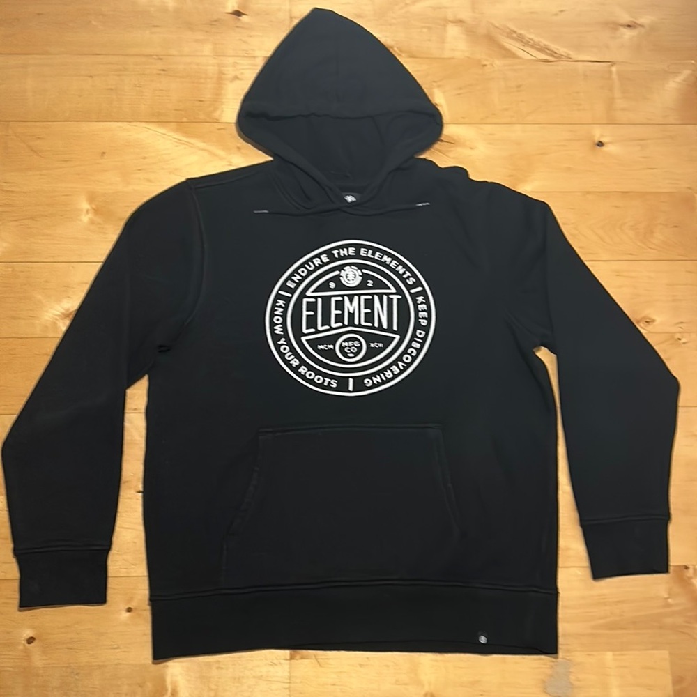 ELEMENT men’s hoodie, black and white